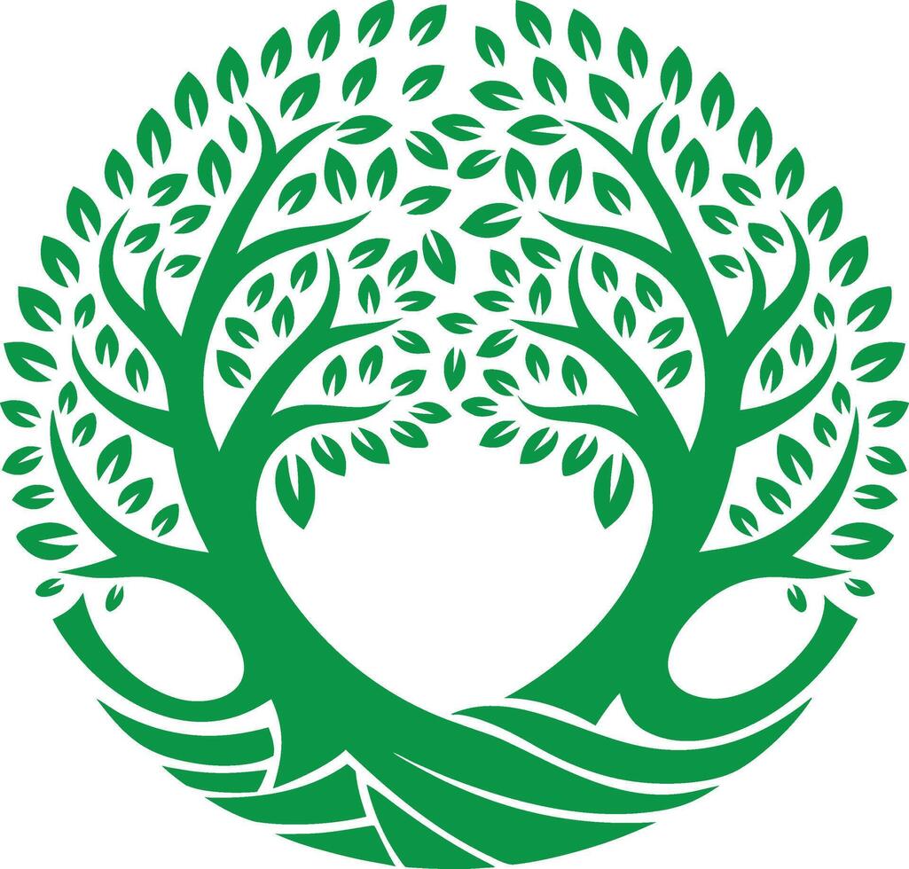 Nature Inspired Tree Symbol Vectors Elements