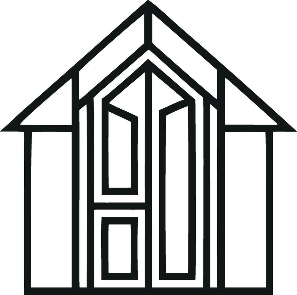 Simple House Logos and Design Elements vector