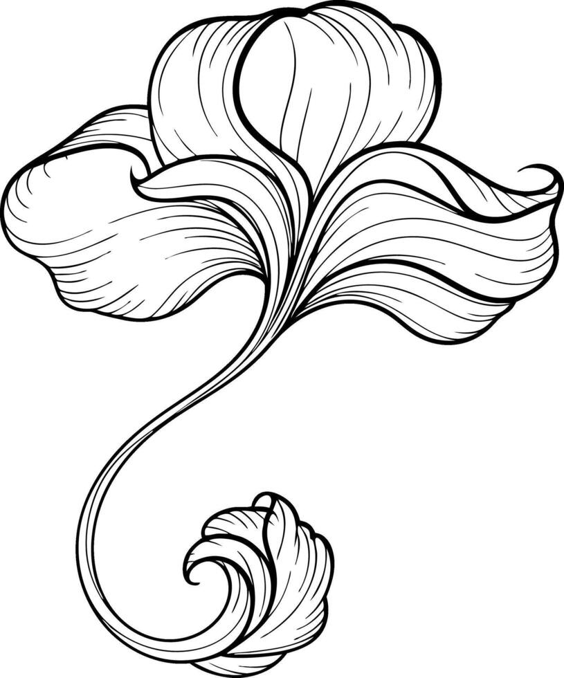 Elegant Flower Symbol Icons for Designers vector
