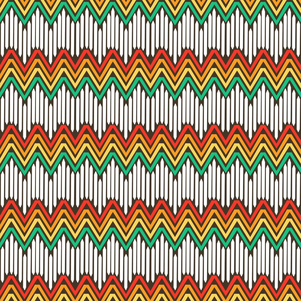 shows a lively zigzag pattern with thin lines forming a repetitive, rhythmic design vector