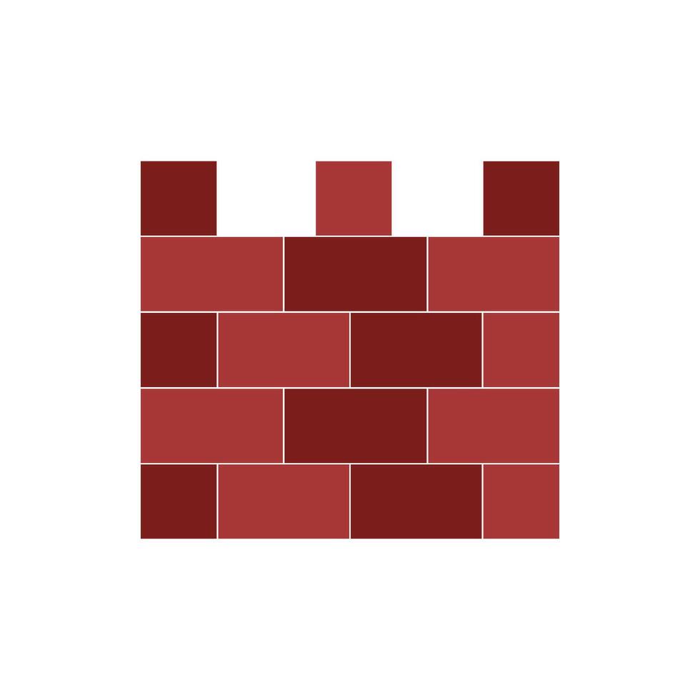 Brick Wall Picture in Flat Style for Graphics vector