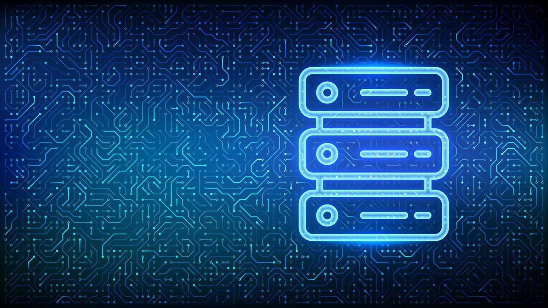 Data server with circuit background vector