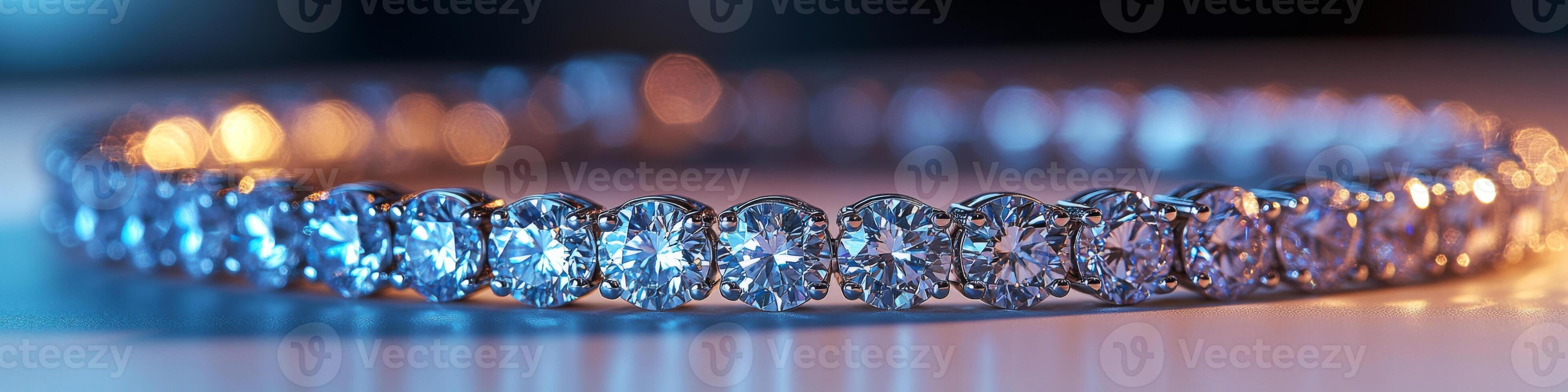 Elegant banner diamond bracelet showcasing exquisite craftsmanship with sparkling gems that reflect light beautifully, perfect for enhancing any special occasion or outfit photo