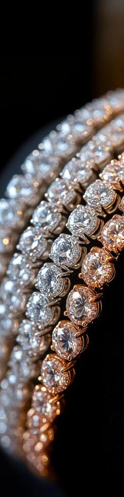 Sparkling diamond banner showcasing exquisite jewelry craftsmanship highlighting intricate designs and brilliant clarity of each stone radiating elegance in luxury collection photo