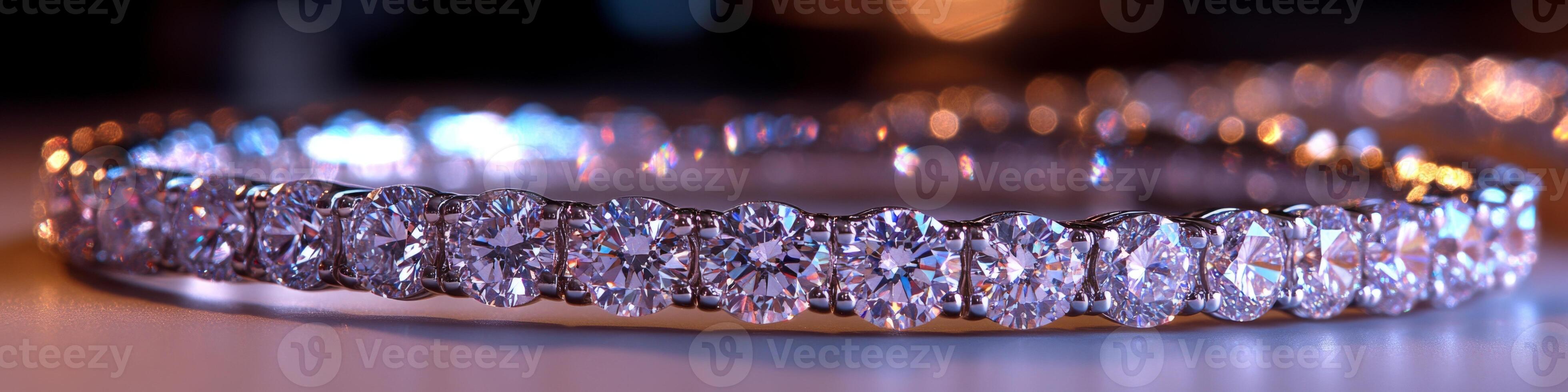Exquisite diamond bracelet showcasing stunning craftsmanship and elegance in luxurious setting designed to complement formal attire for special occasions and celebrations photo