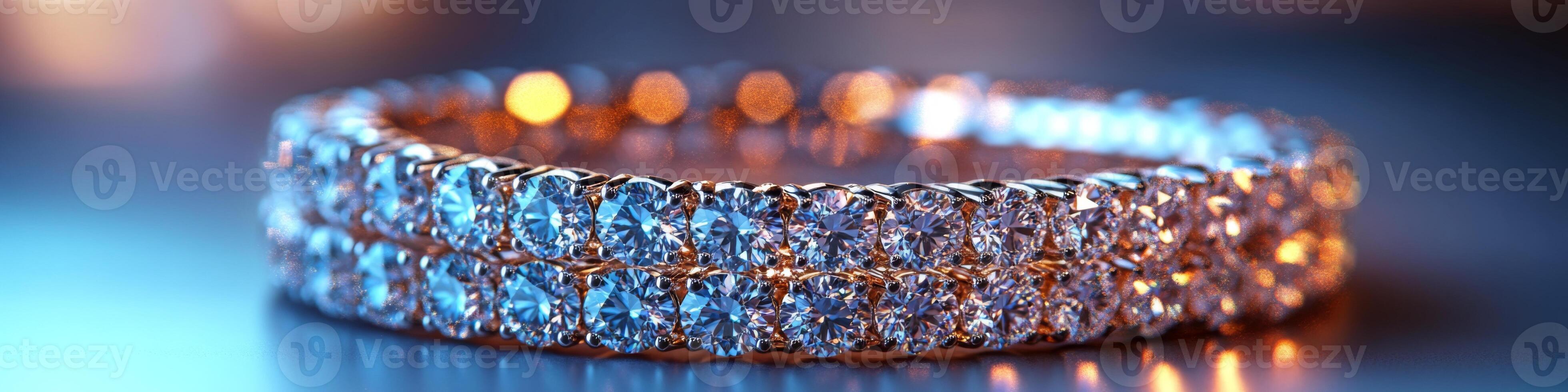 Elegant diamond bracelet showcases stunning craftsmanship and exquisite design, perfect for enhancing any jewelry collection and elevating style for special occasions or everyday wear photo