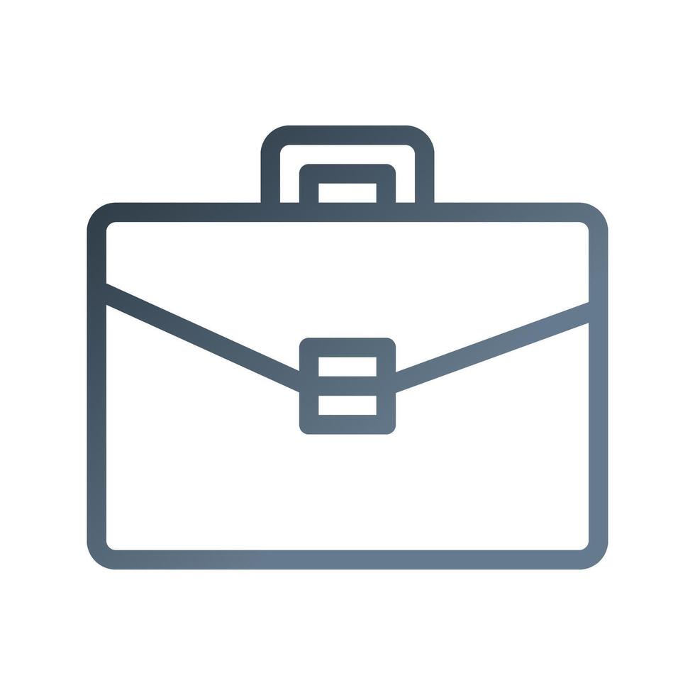 Briefcase Gradient Icon. Suitable for use in Software and Device Icon Design. Illustration. vector
