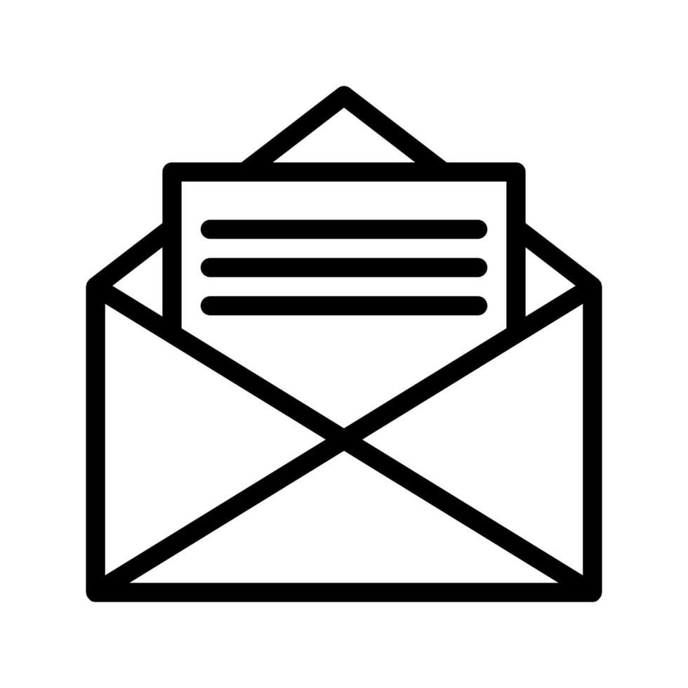 Envelope Outline Icon. Editable Stroke. Can be used for website UI and mobile applications. vector