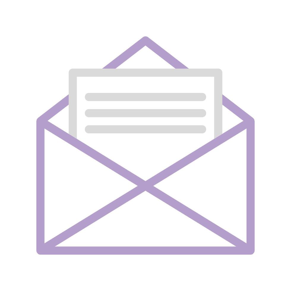 Envelope Dual Tone Icon. Editable Stroke. Can be used for website UI and mobile applications. vector