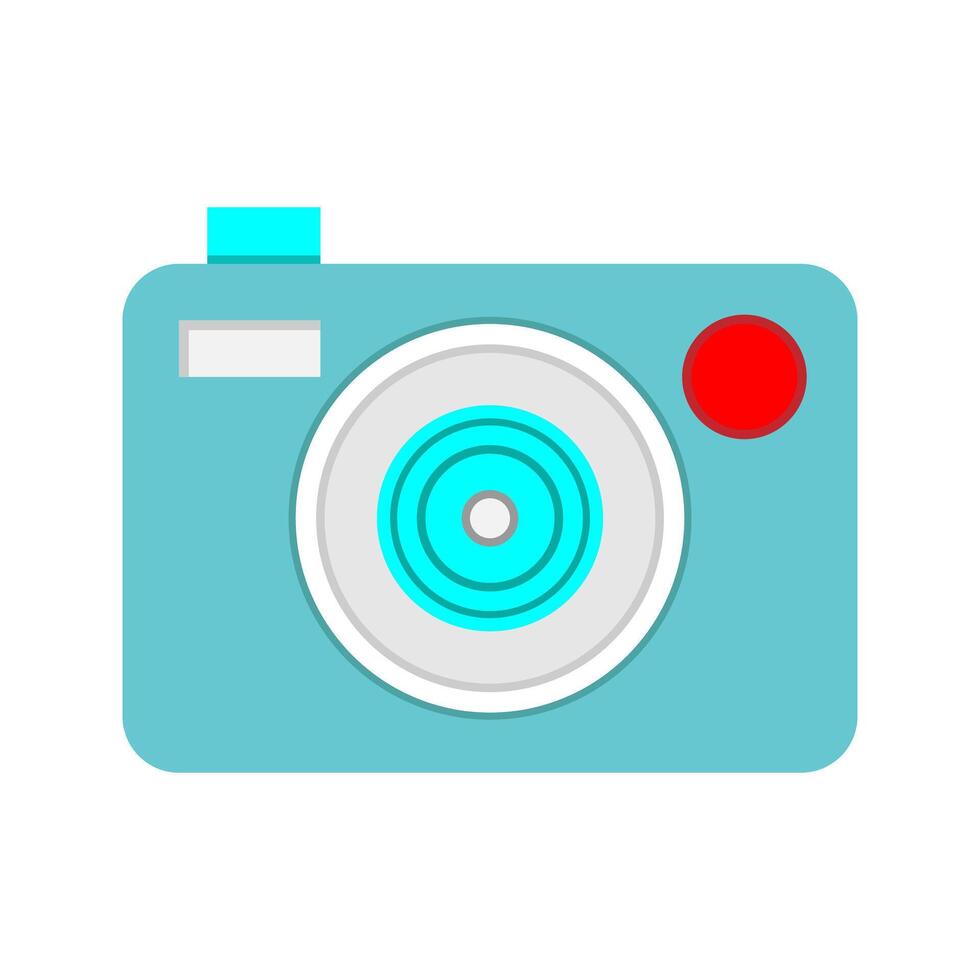 Camera Flat Icon. Editable Stroke. Can be used for websites and mobile apps. vector