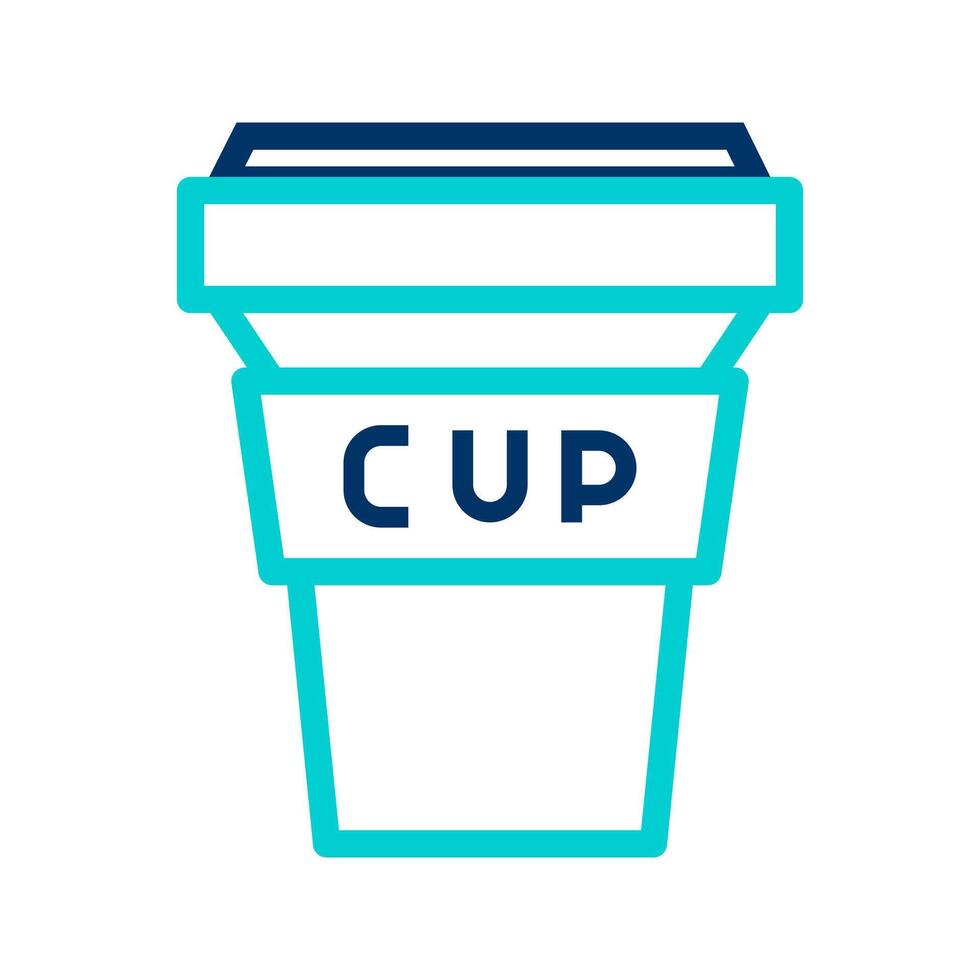 Plastic Cup Dual Tone Icon. Can be used for website UI and mobile applications. vector