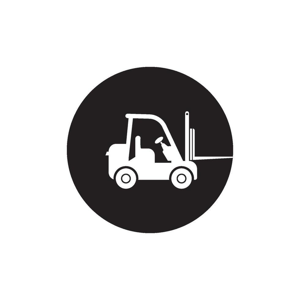 forklift icon illustration vector