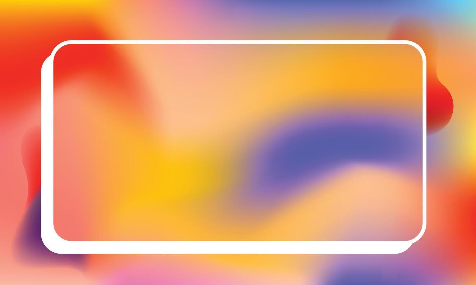 Blurred presentation background. Abstract fluid color gradient banner. vector