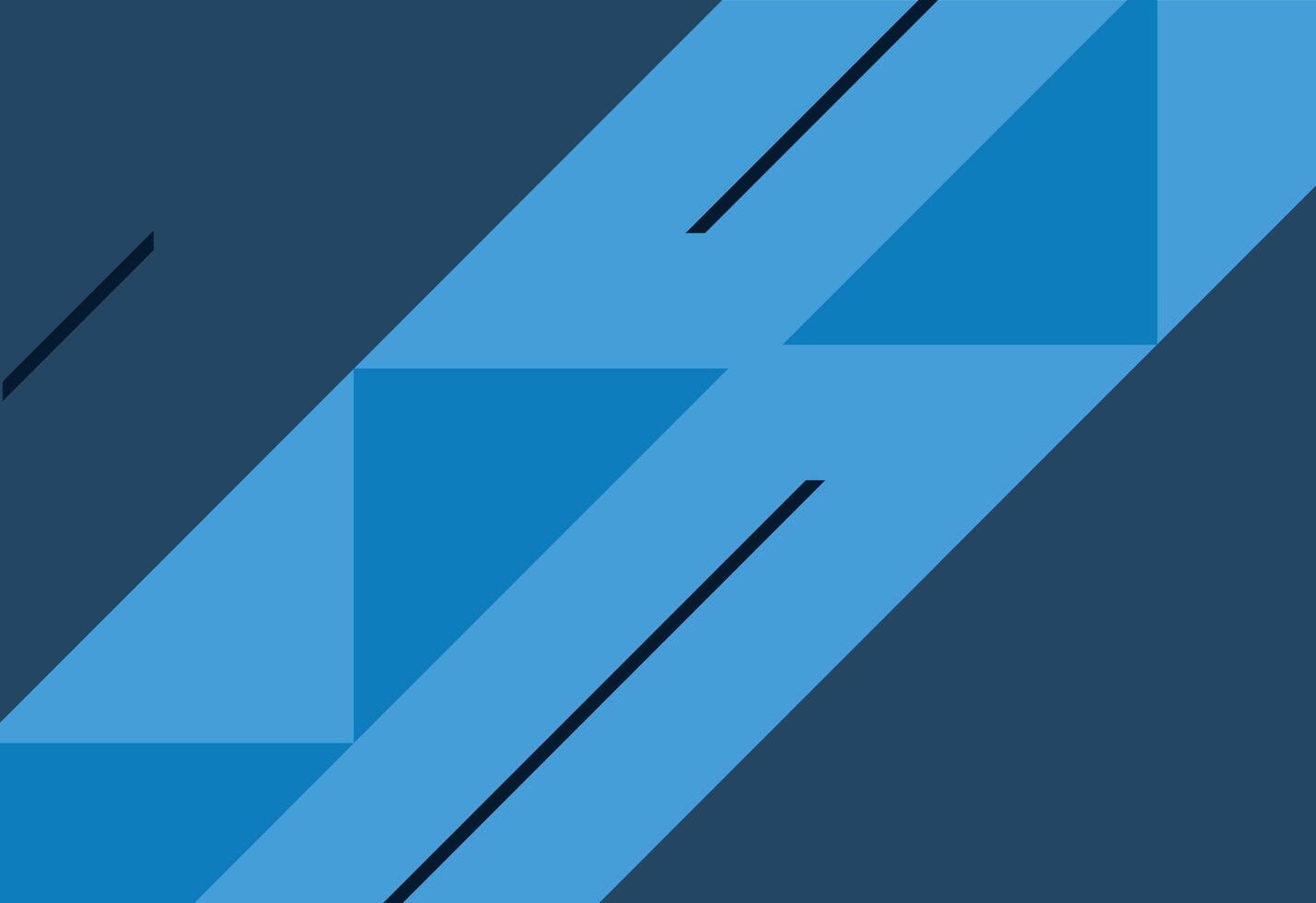 Abstract Blue Geometric Triangles Background vector