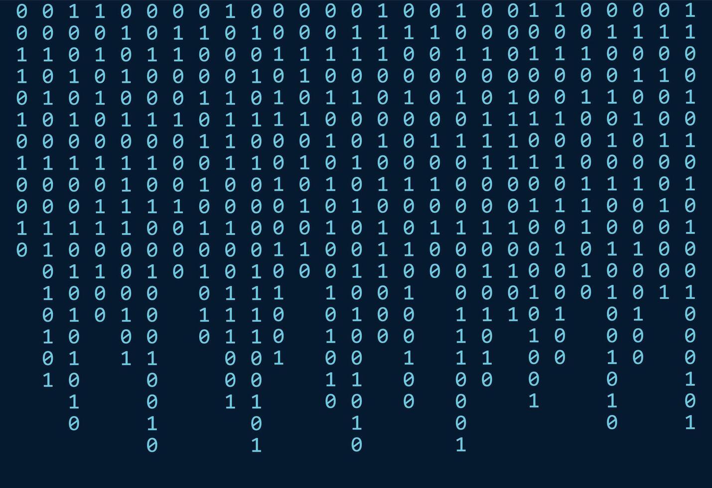 Digital Binary Code Data Background vector