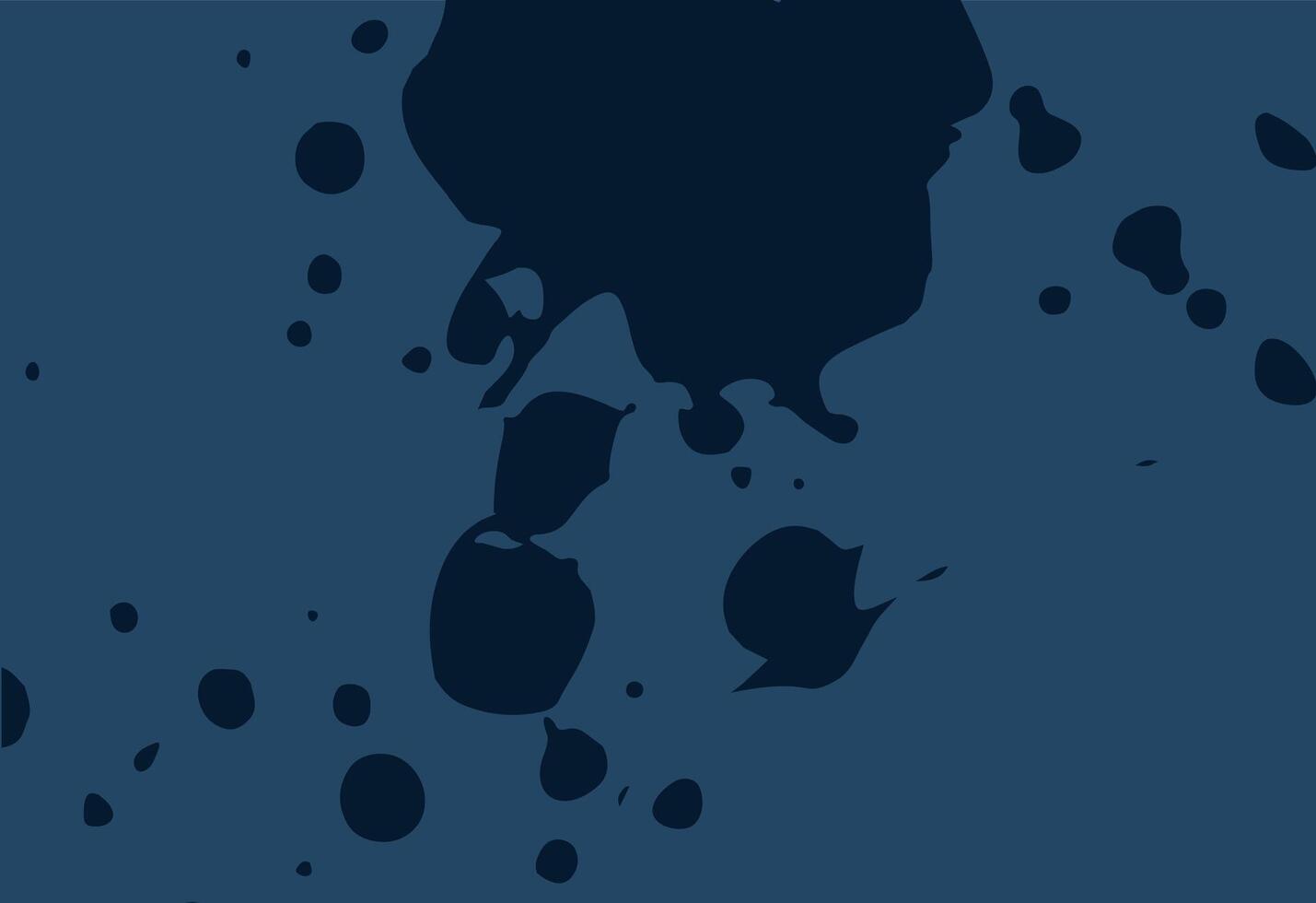 Abstract Dark Blue Ink Splatter Backdrop vector