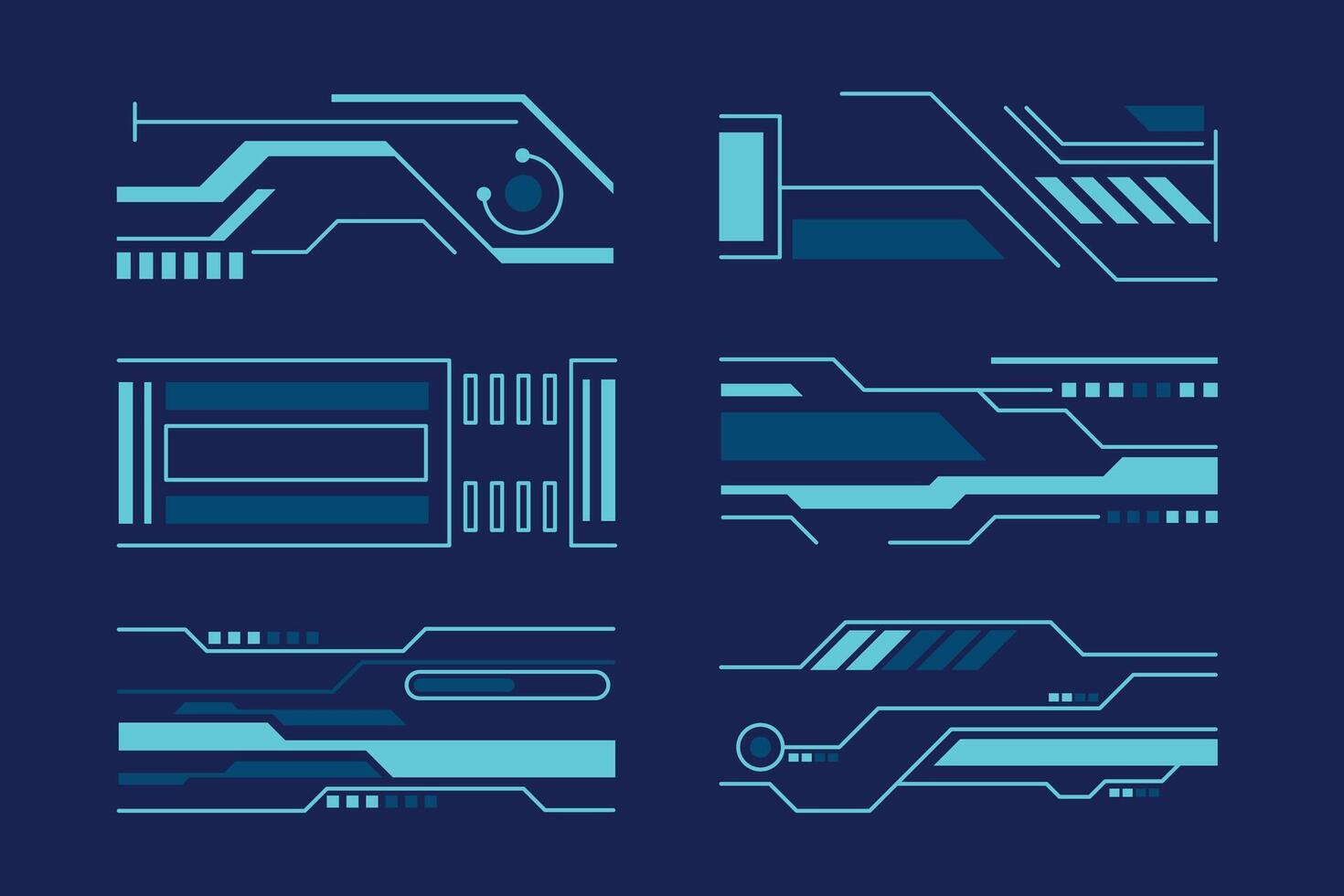Hi-Tech Digital UI vector