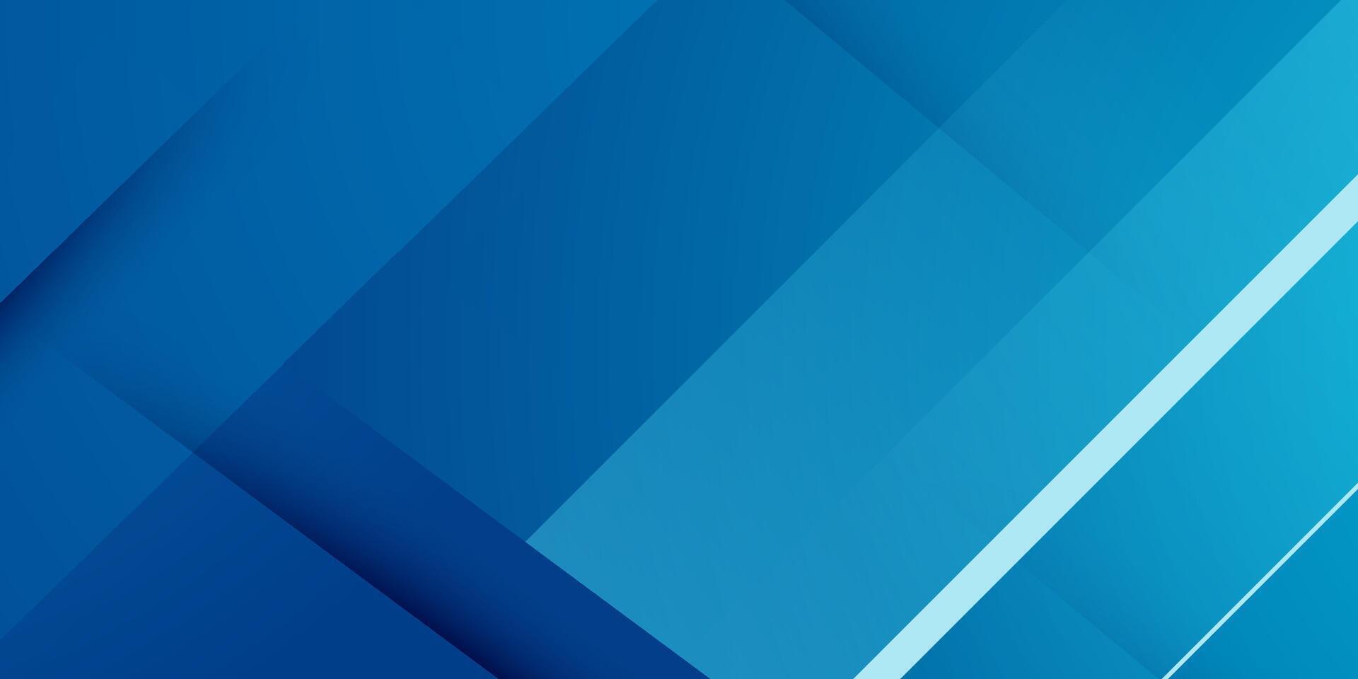 Abstract colorful bright blue overlap background. Simple and trendy square shapes pattern with line and shadows. vector