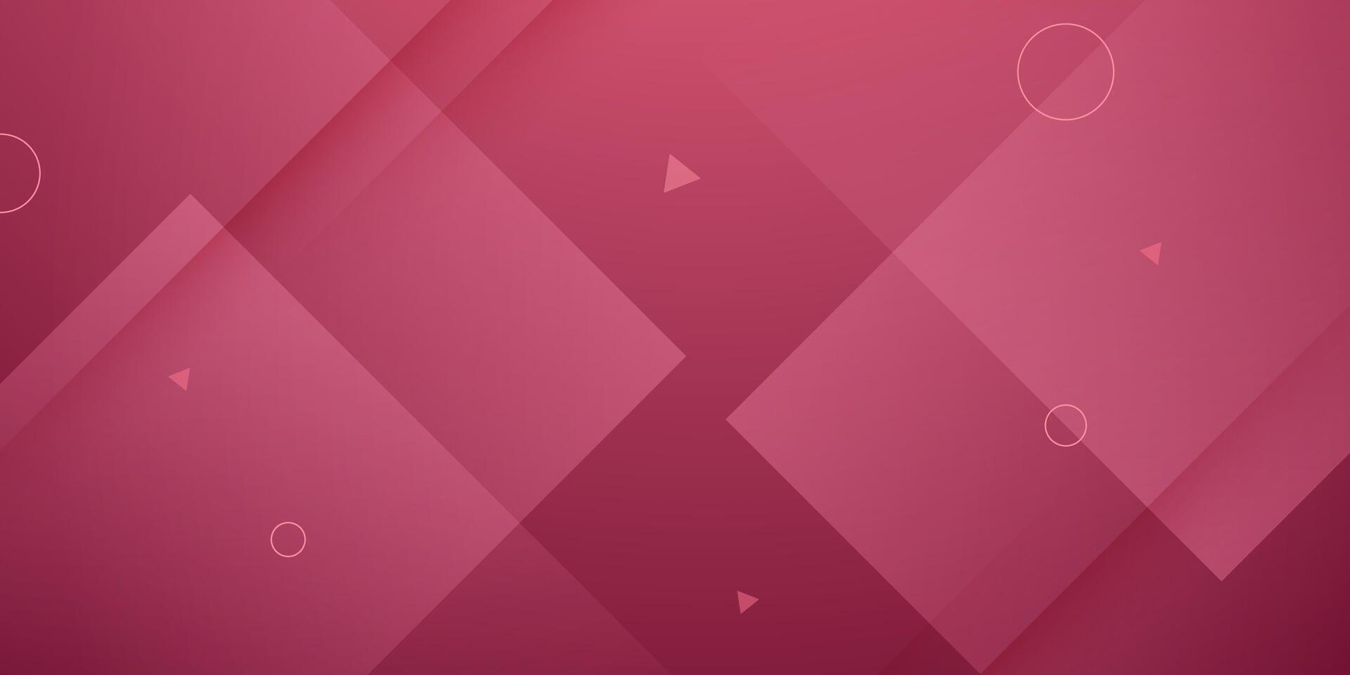 Abstract red geometric background. Simple overlap square papercut pattern design. vector
