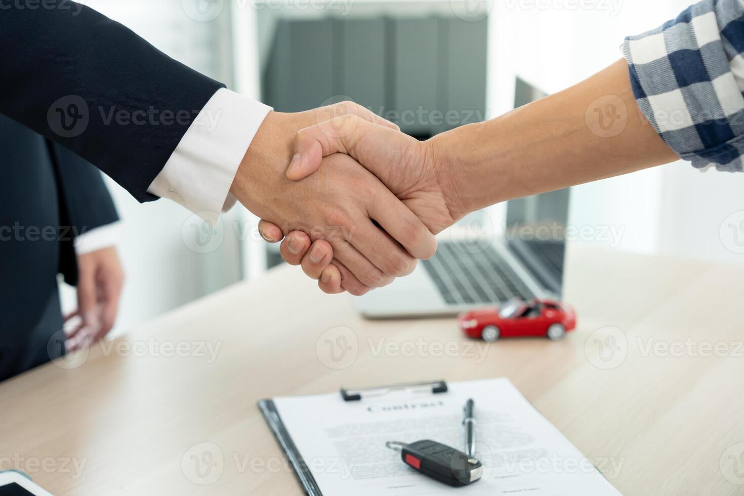 lease, rental car, sell, buy. Dealership shake hand customer for new Car. Sales, loan credit financial, rent vehicle, insurance, renting, Seller, dealer, installment, photo