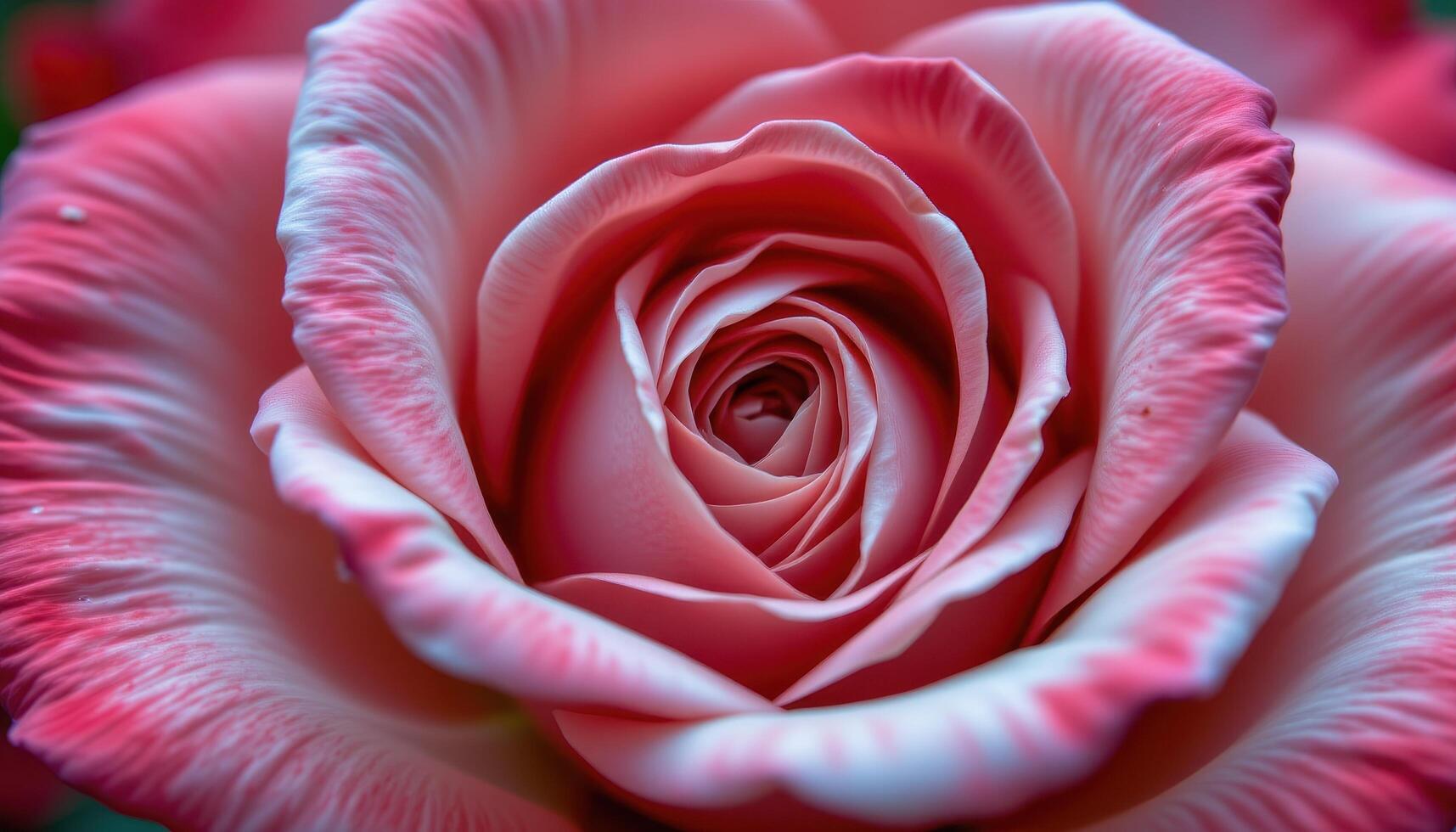 close up view of a red rose in peak bloom, each velvety petal unfolding elegantly to reveal layers of natural folds and soft color transitions. photo