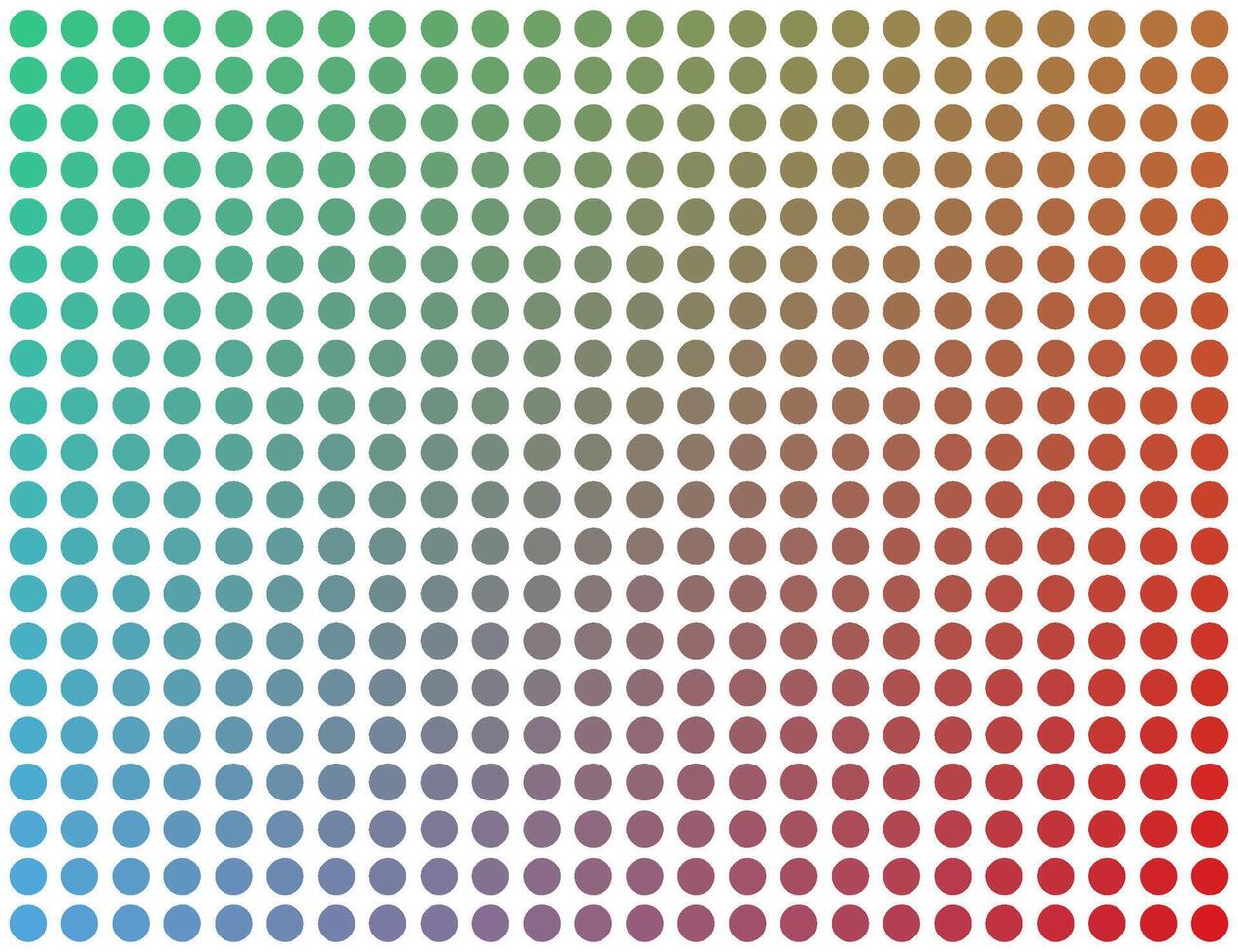 Vibrant Abstract Gradient Dot Pattern in Green Orange and Blue. vector