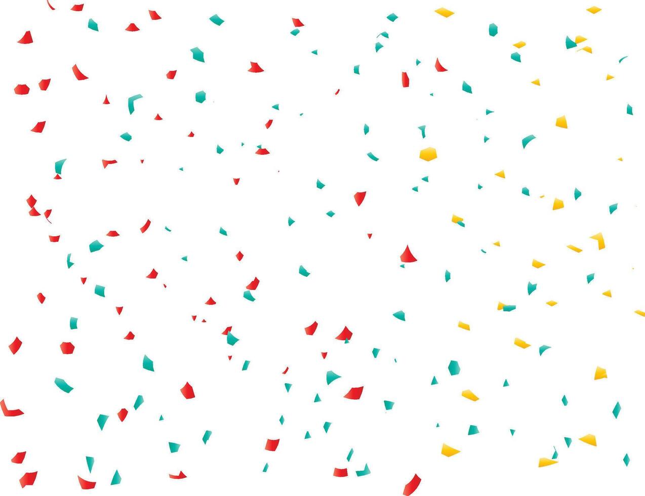 Colorful Confetti Falling Isolated on. vector