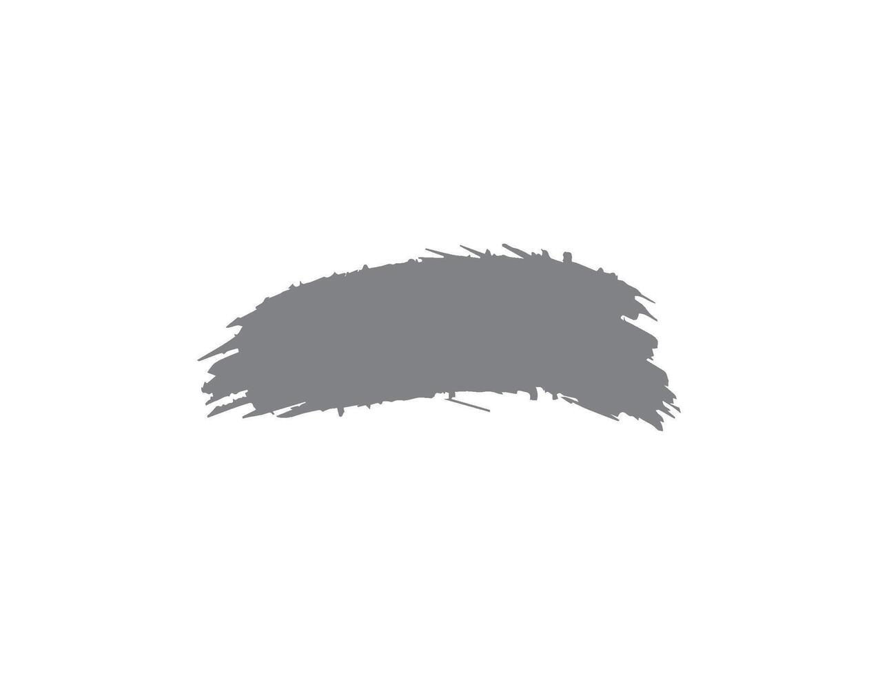 Gray Paint Stroke With Rough Texture. vector