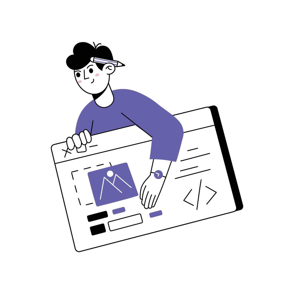 Web Design Illustration. EPS 10 File vector