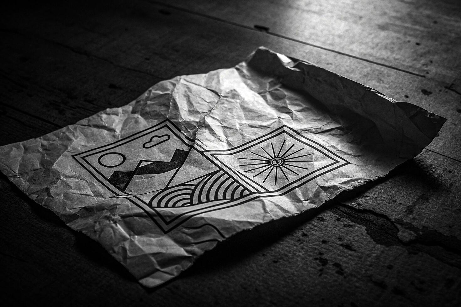 Monochrome Folds Minimal Fabric Texture photo