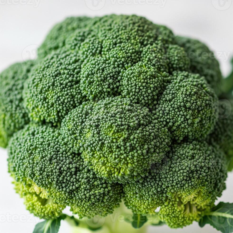 A close up of a head of broccoli photo
