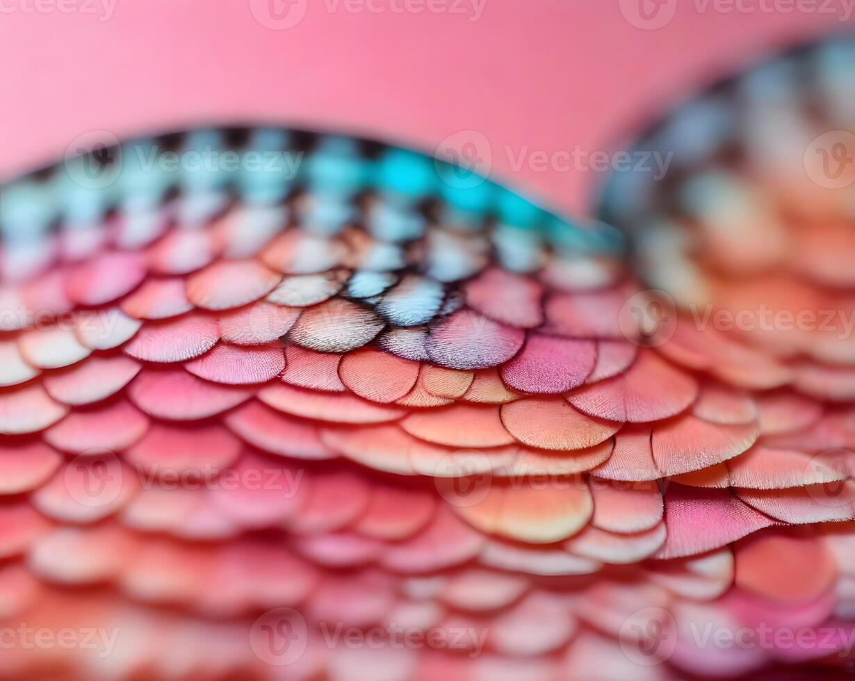 Pink Oyster Mushroom Cluster with Scale-Like Caps and Delicate Fringes photo
