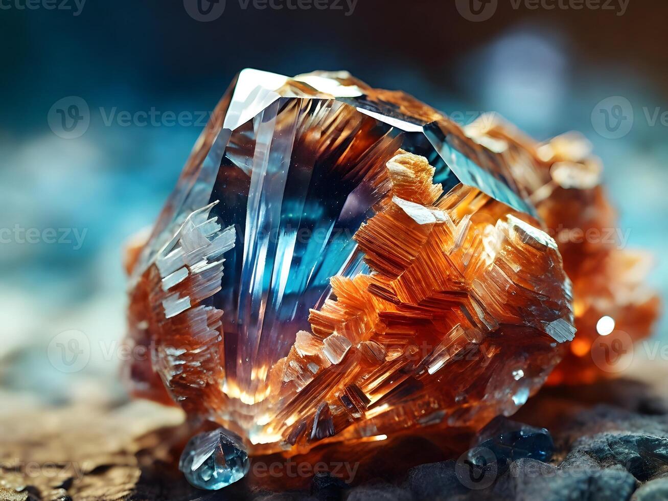 Intricate Crystal Structure of a Gemstone Cluster photo