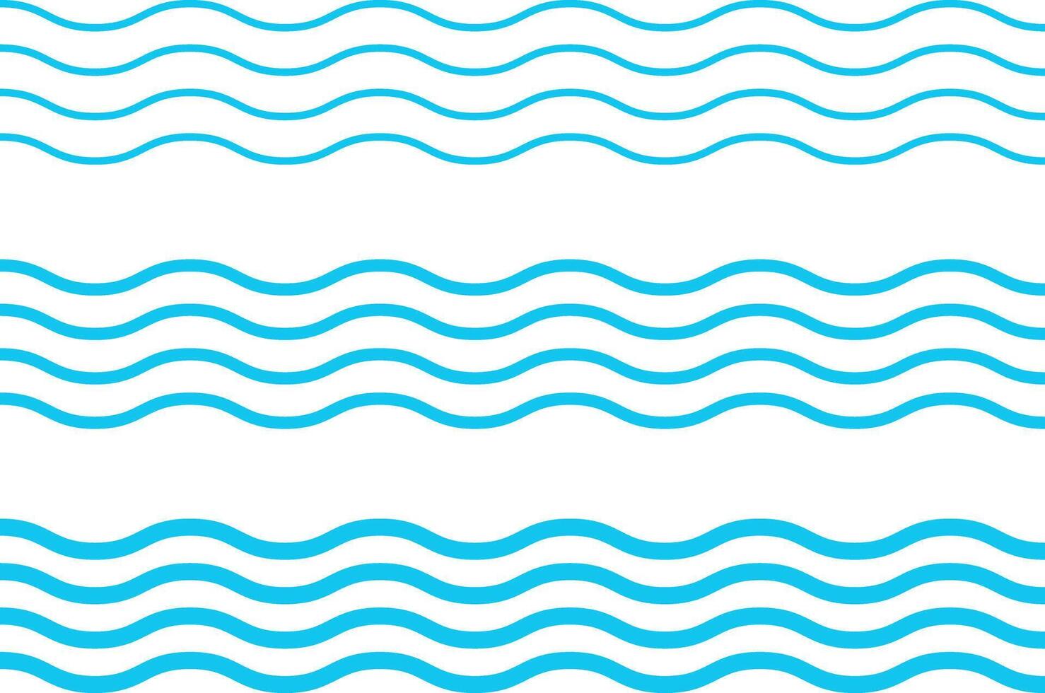 sea wave set. Water design concept. Sea and ocean wave symbol. ripple shape sign. Seamless abstract line pattern vector
