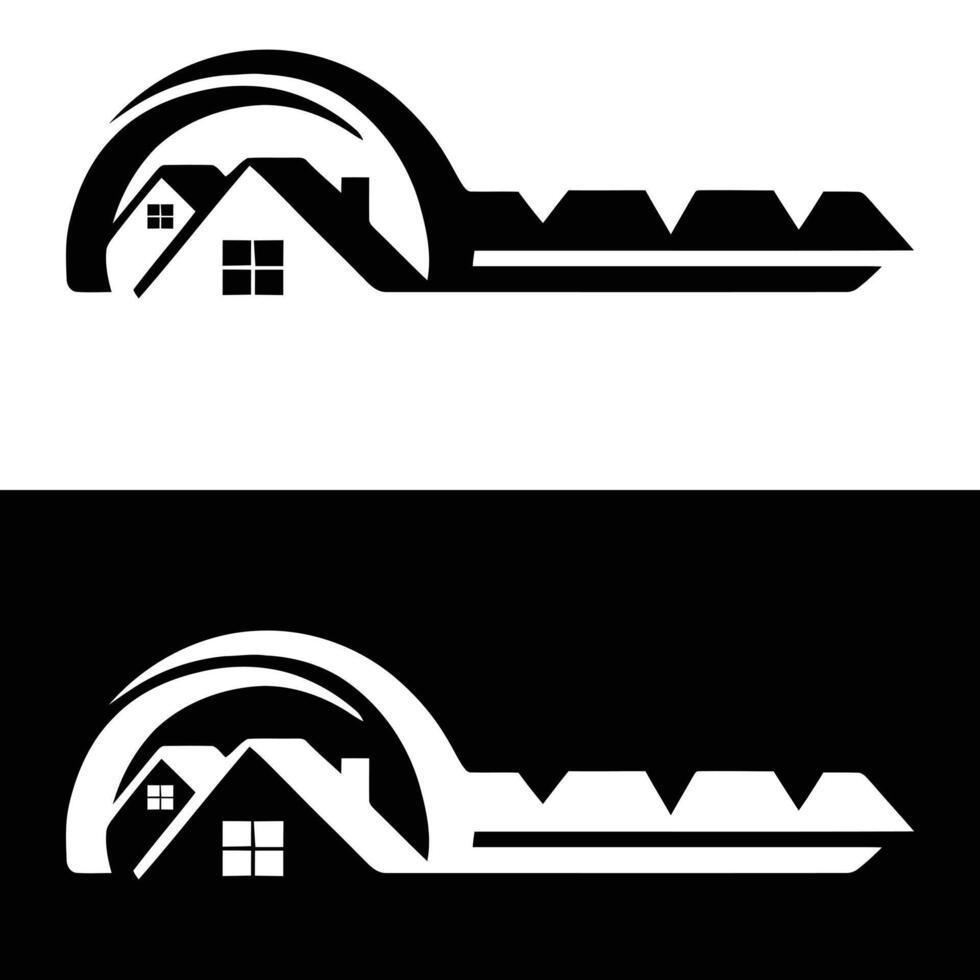 Two logos for real estate company vector