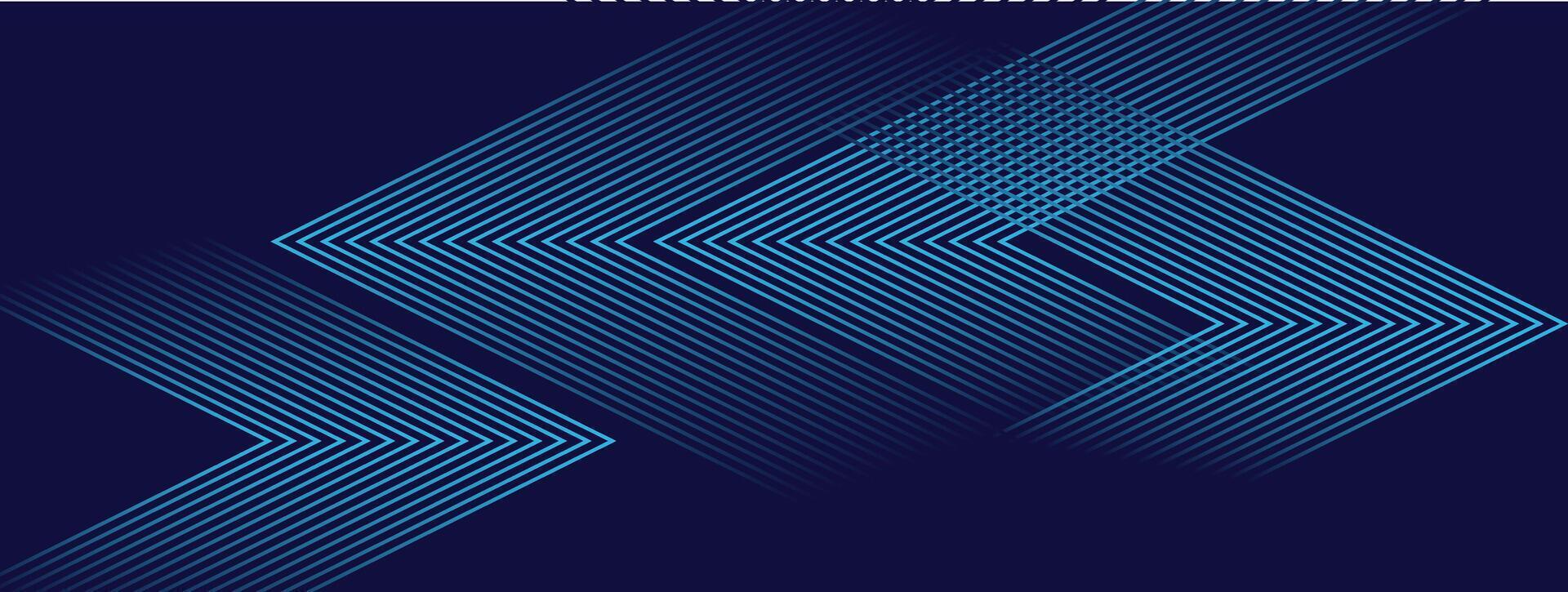 Blue Arrow Line Pattern Background Modern Abstract Tech Design vector