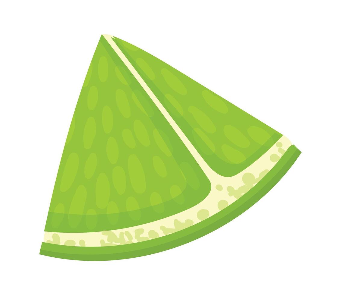 Lime wedge isolated on a white background, embodying freshness and health while highlighting vibrant citrus flavor, perfect for enhancing food and beverage advertising vector