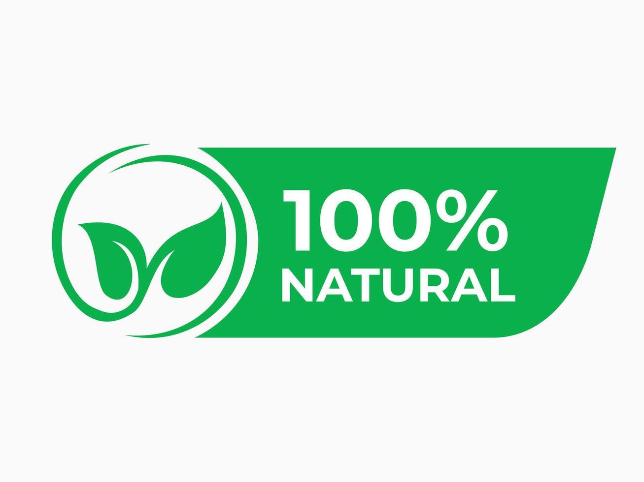 Set 100 Natural and organic Product Icon Circle Sign vector