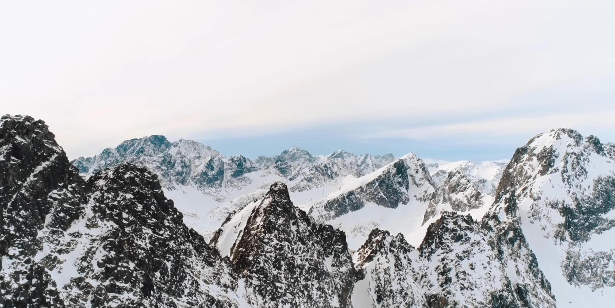 Snowy mountains in the alps photo