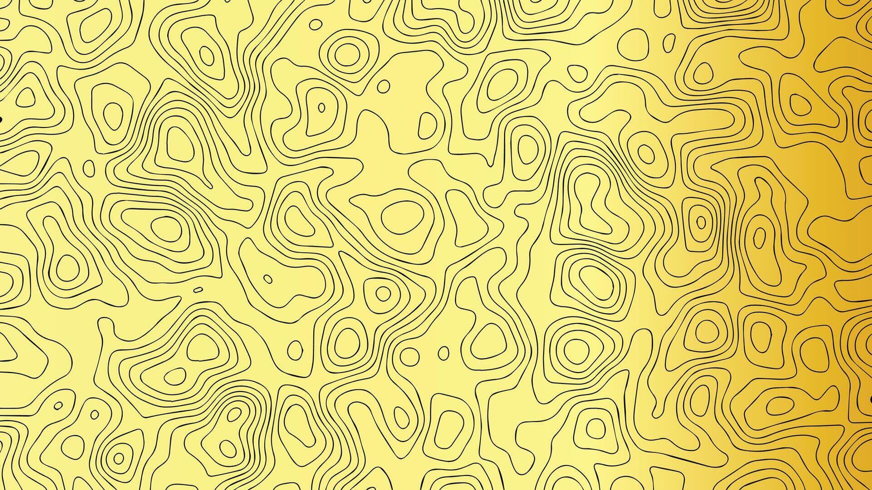 Luxury Gold Terrain Line Art Design vector