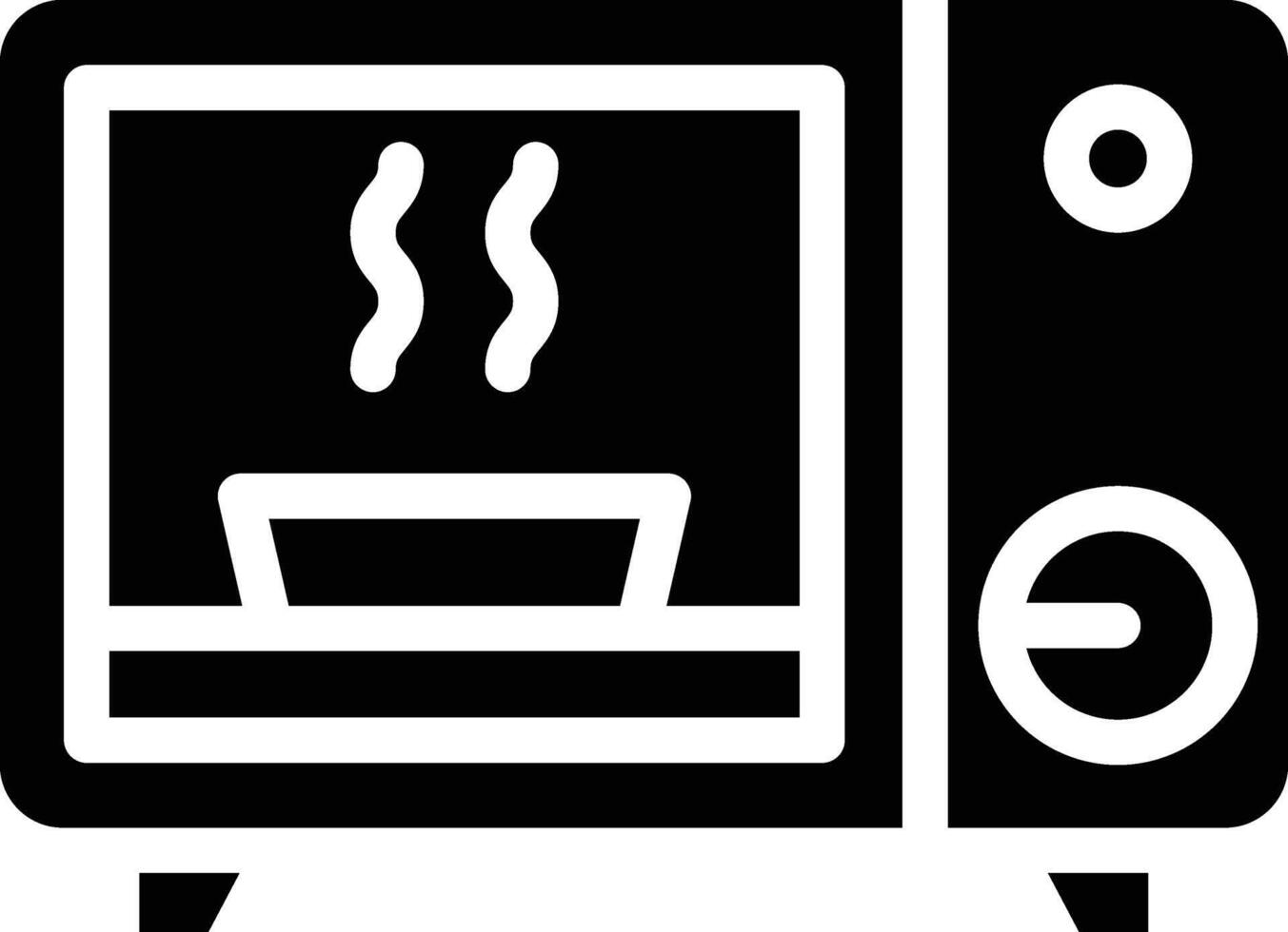 microwave icon logo illustration design, for cooking theme design vector