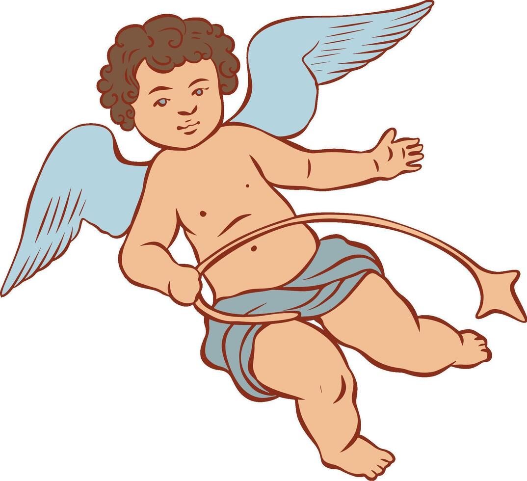 Cupid love illustration vector
