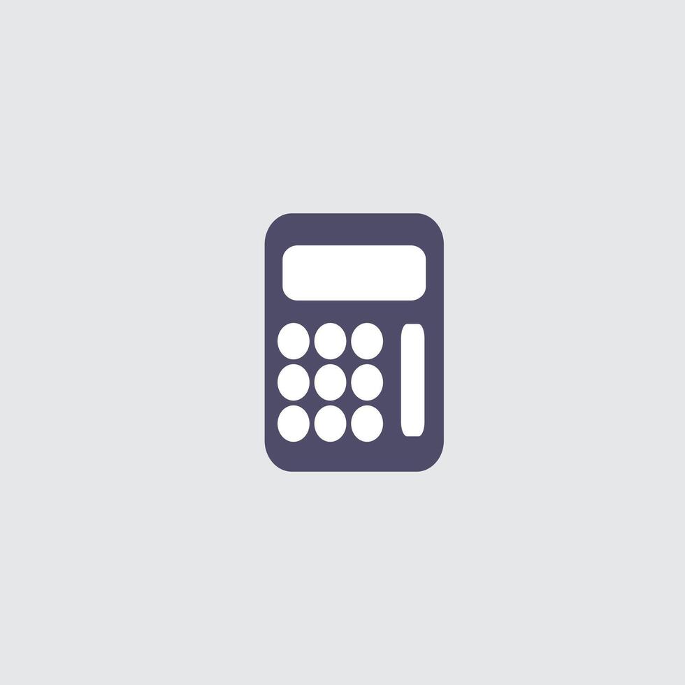 a calculator icon on a white background vector