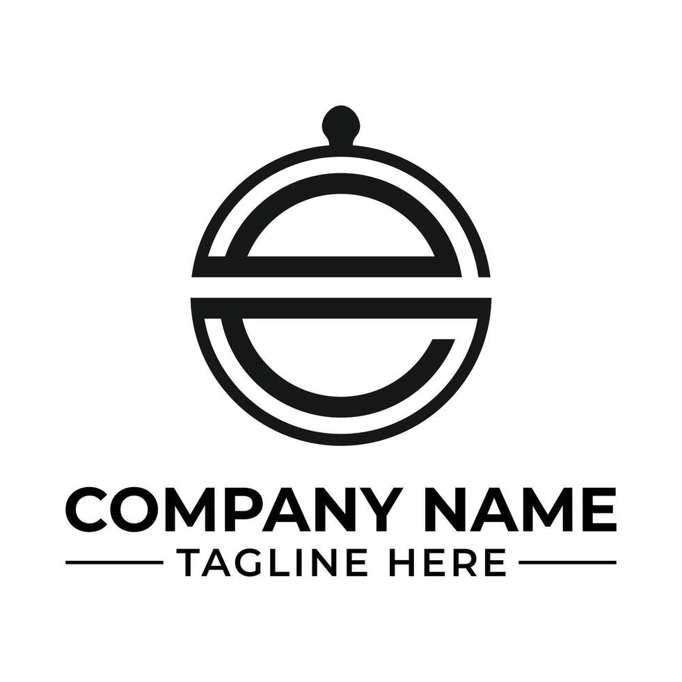 Elegant Company Logo Design with Cloche and Serif Typography for Branding and Business Identity vector