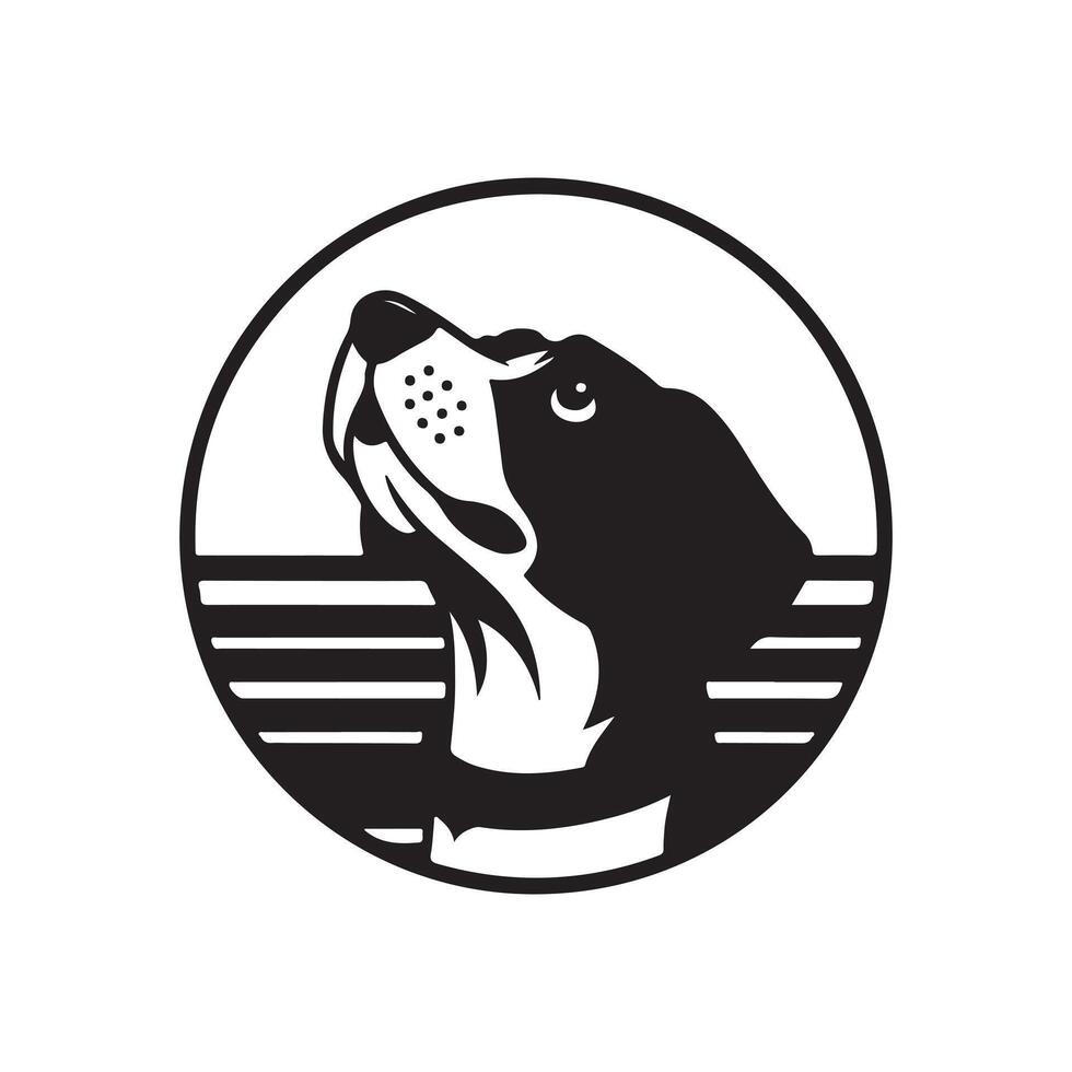 Dog Head Symbol for Pet Care and Animal Related Use vector