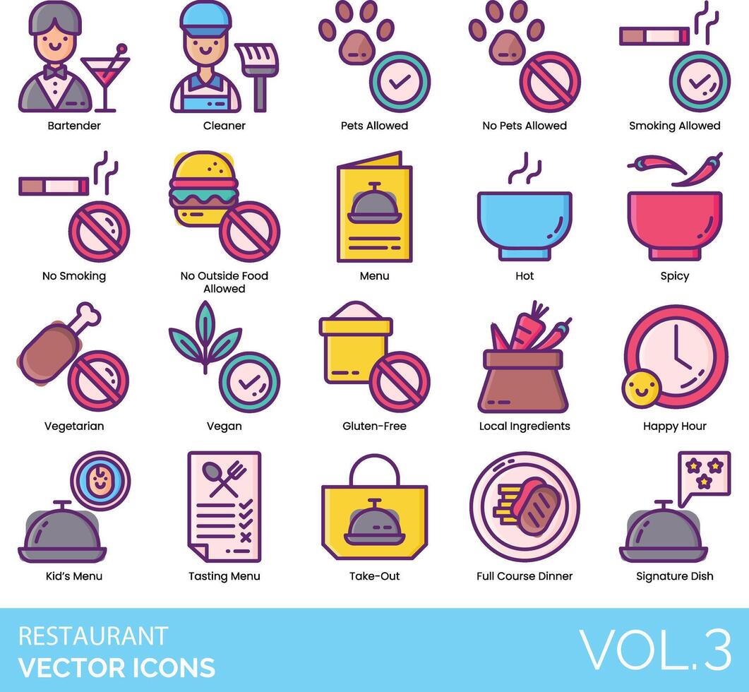 Restaurant icons set, restaurant icons, restaurant icons, restaurant icons, vector