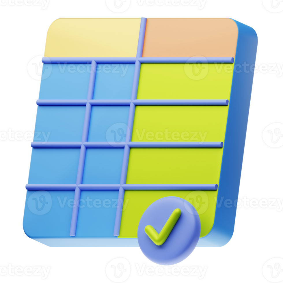 A check box with a blue tick mark png