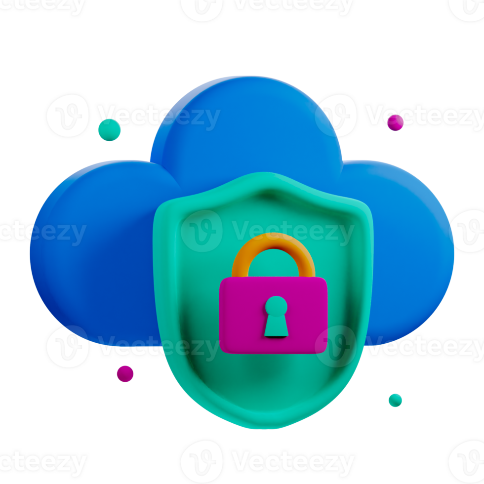 A cloud with a padlock and a lock png