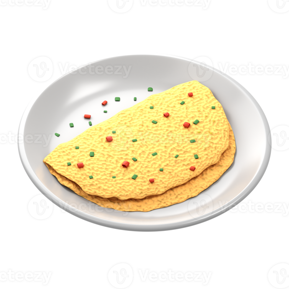 A plate with a crepe on it png