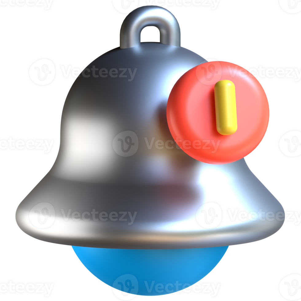A bell with a red button on it png